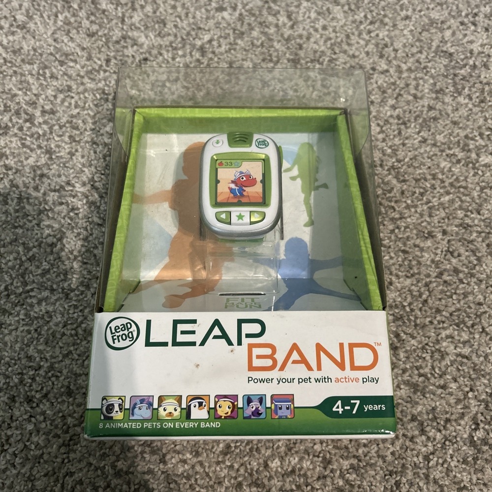 Leap Frog Leap Band Activity Tracker w/8 Animated Pets - Green (New In Box)